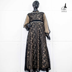GAMIS OZIAS BROKAT FIORA 09963 LD 105 I Gamis Fashion Wanita I Gamis Kondangan Muslim Nyaman Panjang