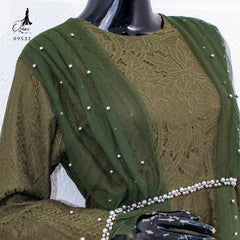 GAMIS OZIAS BROKAT PREMIUM 09532 LD 105 I Gamis Kondangan Remaja I Gamis Simpel Mewah
