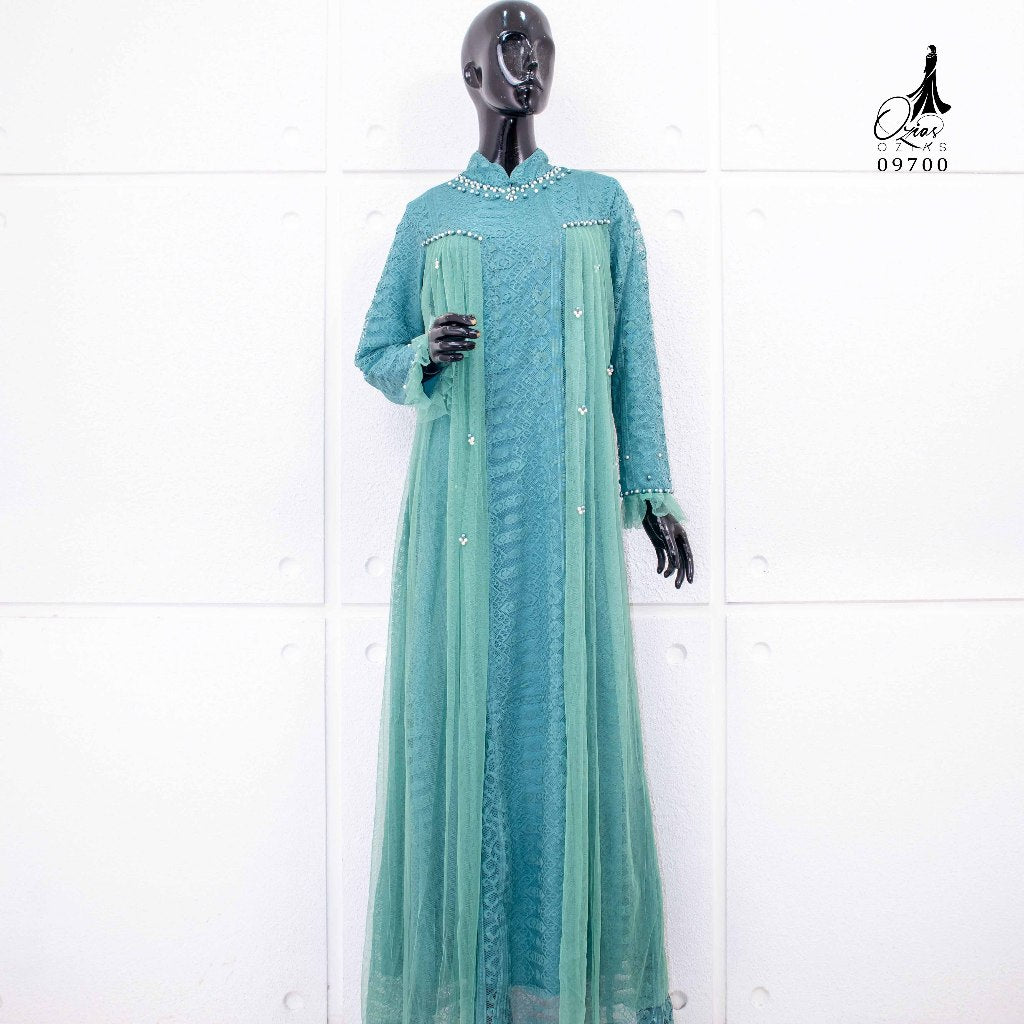 GAMIS OZIAS BROKAT PREMIUM 09700 LD 105 I Gamis Lebaran Dewasa I Gamis Pesta Cantik Muslim