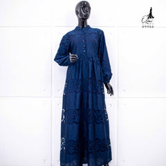 GAMIS OZIAS BROKAT JASMINE 09966 LD 105 I Gamis Cantik Wanita I Gamis Santai