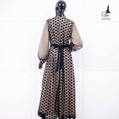 GAMIS OZIAS BROKAT TILE 09796 LD 105 I Gamis Fashion Muslimah I Abaya Lebaran Nyaman Panjang