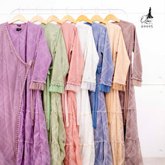 GAMIS OZIAS BROKAT 09995 LD 105 I Gamis Kondangan Remaja I Gamis Pesta Remaja Muslim Nyaman