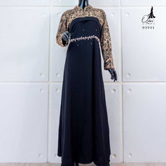 GAMIS OZIAS JETBLACK 03931 LD 105 I Gaun Remaja Muslimah I Fashion Muslim Nyaman Panjang Dress Santai