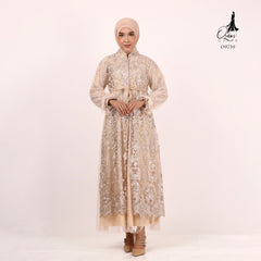 GAMIS OZIAS TILE PREMIUM IMPORT 09739 LD 105 I Gamis Pesta Kondangan I Fashion Muslimah Busui Friendly Santai