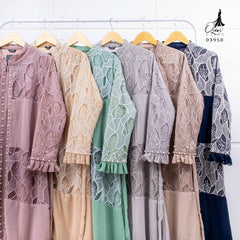 GAMIS OZIAS CERUTY PREMIUM 03950 LD 105 I Gamis Mewah Kondangan I Fashion Muslimah Dewasa l Busui Friendly Panjang Nyaman Santai