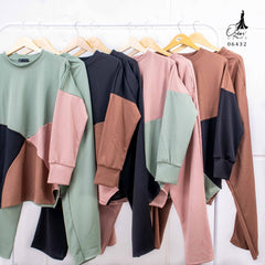 SETELAN KAOS OZIKO PREMIUM IMPORT 06433 I Stelan Wanita I Fashion Formal Nyaman Panjang