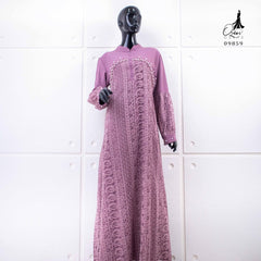 GAMIS OZIAS BROKAT KAGURA 09859 LD 105CM I Gamis Remaja Ngaji I Gamis Busui Friendly Muslim Panjang