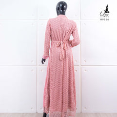 GAMIS OZIAS BROKAT IMPORT 09356 LD 105 I Gamis Wisuda Wanita Muslimah Nyaman Panjang