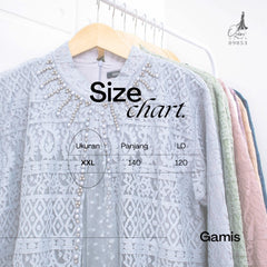 GAMIS OZIAS BROKAT KAGURA JUMBO 09853 LD 105 & LD 120 I Gamis Pengajian Simple I Fashion Muslimah Nyaman Panjang 2XL