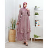GAMIS OZIAS BROKAT PREMIUM 09591 LD 105 I Gamis Fashion Muslimah I Gamis Pesta Remaja Nyaman Panjang