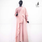 GAMIS OZIAS BROKAT IMPORT 09360 LD 105 I Gamis Rompi 1 in 10 I Gamis Fashion Muslimah Nyaman Panjang