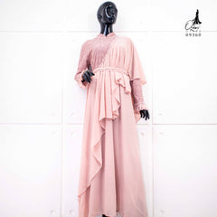GAMIS OZIAS BROKAT IMPORT 09360 LD 105 I Gamis Rompi 1 in 10 I Gamis Fashion Muslimah Nyaman Panjang
