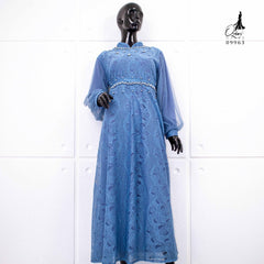 GAMIS OZIAS BROKAT FIORA 09963 LD 105 I Gamis Fashion Wanita I Gamis Kondangan Muslim Nyaman Panjang