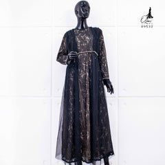 GAMIS OZIAS BROKAT PREMIUM 09532 LD 105 I Gamis Kondangan Remaja I Gamis Simpel Mewah