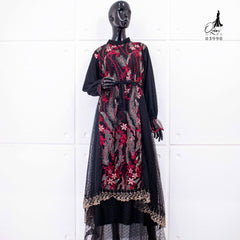 GAMIS OZIAS TILE BORDIR PREMIUM 03990 LD 105 I Gamis Rompi Wanita I Gamis Wisuda Muslimah  Motif Nyaman