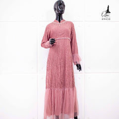 Ozias - Gamis Ozias Brokat 09430 Ld 105 I Gamis Lamaran Simpel I Gamis Pesta Cantik