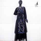 GAMIS OZIAS TILE IMPORT 03996 LD 105 I Gamis Rompi Wisuda I Gamis Kondangan Cantik Muslim Nyaman