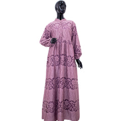 GAMIS OZIAS BROKAT JASMINE 09966 LD 105 I Gamis Cantik Wanita I Gamis Santai