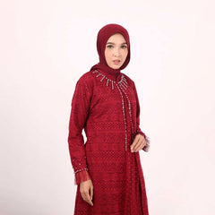 GAMIS OZIAS BROKAT IMPORT PREMIUM 09922 LD 105 I Gamis Kondangan Simpel I Gamis Wisuda Wanita Panjang