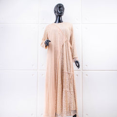 GAMIS OZIKO BROKAT IORA CEILO 09916 LD 105CM I Gamis Mewah Kondangan I Gamis Busui Friendly Muslim Nyaman