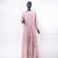 GAMIS OZIKO BROKAT IORA CEILO 09916 LD 105CM I Gamis Mewah Kondangan I Gamis Busui Friendly Muslim Nyaman