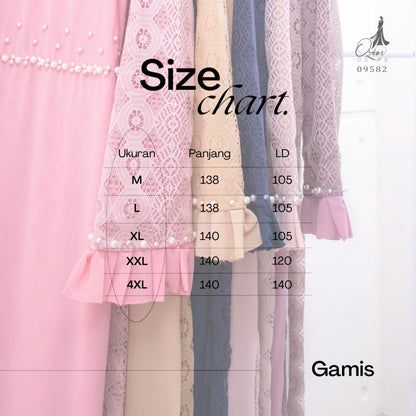 GAMIS OZIAS CERUTY 09582 LD 105 I Gamis Fashion Muslim I Gamis Remaja Nyaman Panjang