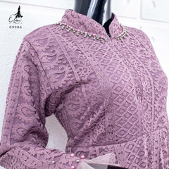 GAMIS OZIAS BROKAT KAGURA PREMIUM 09906 LD 105 I Gamis Muslimah Busui Friendly I Gamis Pesta Cantik Nyaman Panjang