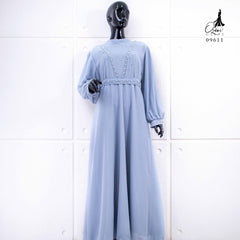 GAMIS OZIAS SIFON CERUTY 09611 LD 105 I Gamis Simpel Kondangan I Fashion Muslimah Busui Friendly Wanita Panjang Nyaman