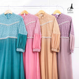 GAMIS OZIAS BROKAT COMBI SIFON 09599 LD 105  I Gamis Simpel Umroh Muslim Nyaman