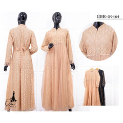 GAMIS OZIAS BROKAT IMPORT 09464 LD 105 I Gamis Fashion Muslimah I Gamis Busui Friendly Panjang Nyaman