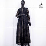 GAMIS OZIAS BROKAT IMPORT 09464 LD 105 I Gamis Fashion Muslimah I Gamis Busui Friendly Panjang Nyaman