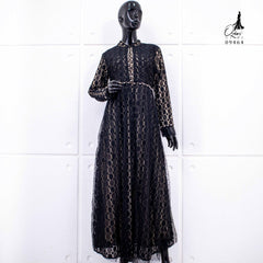 GAMIS OZIAS BROKAT IMPORT 09464 LD 105 I Gamis Fashion Muslimah I Gamis Busui Friendly Panjang Nyaman