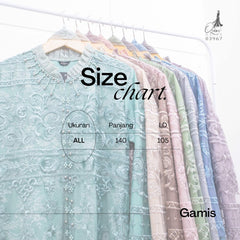 GAMIS OZIAS TILE BORDIR CHANTILY 03967 LD 105 I Gamis Kondangan Muslimah I Gamis Wisuda Wanita Nyaman Panjang