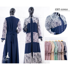 GAMIS OZIAS CERUTY PREMIUM 03950 LD 105 I Gamis Mewah Kondangan I Fashion Muslimah Dewasa l Busui Friendly Panjang Nyaman Santai