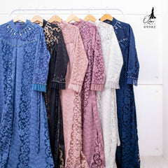 GAMIS OZIAS BROKAT JASMINE 09982 LD 105 I Gamis Kondangan Wanita I Gamis Remaja Wisuda Muslim Panjang