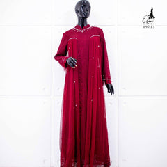 GAMIS OZIAS BROKAT ROSE 09713 LD 105 I Gamis Fashion Muslimah I Gamis Kondangan Remaja  Motif Nyaman