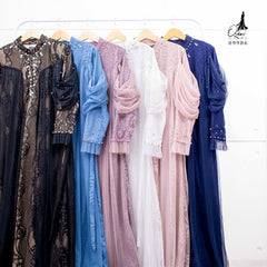 GAMIS OZIAS BROKAT HARUKA 09986 LD 105 I Gamis Kondangan Wanita Muslim Nyaman