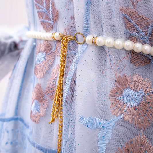 BELT OZIAS MUTIARA I Ikat Pinggang Wanita I Aksesoris Cantik I Aksesoris Gamis Elegan