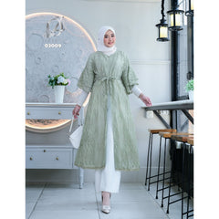 VEST OUTER OZIKO BROKAT ARGYLIE 03009 LD 105 I Luaran Dress Cantik I Luaran Dress Pesta