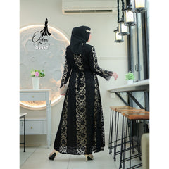 GAMIS OZIAS BROKAT JASMINE 09982 LD 105 I Gamis Kondangan Wanita I Gamis Remaja Wisuda Muslim Panjang