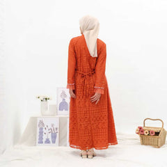 GAMIS OZIAS BROKAT FIMELA 09463 LD 105 & LD 120 I Gamis Fashion Muslimah Nyaman Panjang