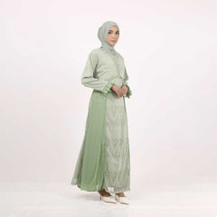 GAMIS OZIAS BROKAT FLORANCE 09888 LD 105 I Gaun Pesta Muslimah I Fahion Dewasa Muslim Busui Friendly Nyaman Panjang