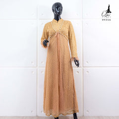 GAMIS OZIAS BROKAT IMPORT 09356 LD 105 I Gamis Wisuda Wanita Muslimah Nyaman Panjang