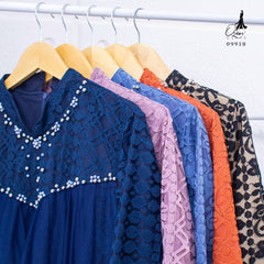 GAMIS OZIAS BROKAT FIMELA 09918 LD 105 I Gamis Pesta Muslimah Panjang Mewah