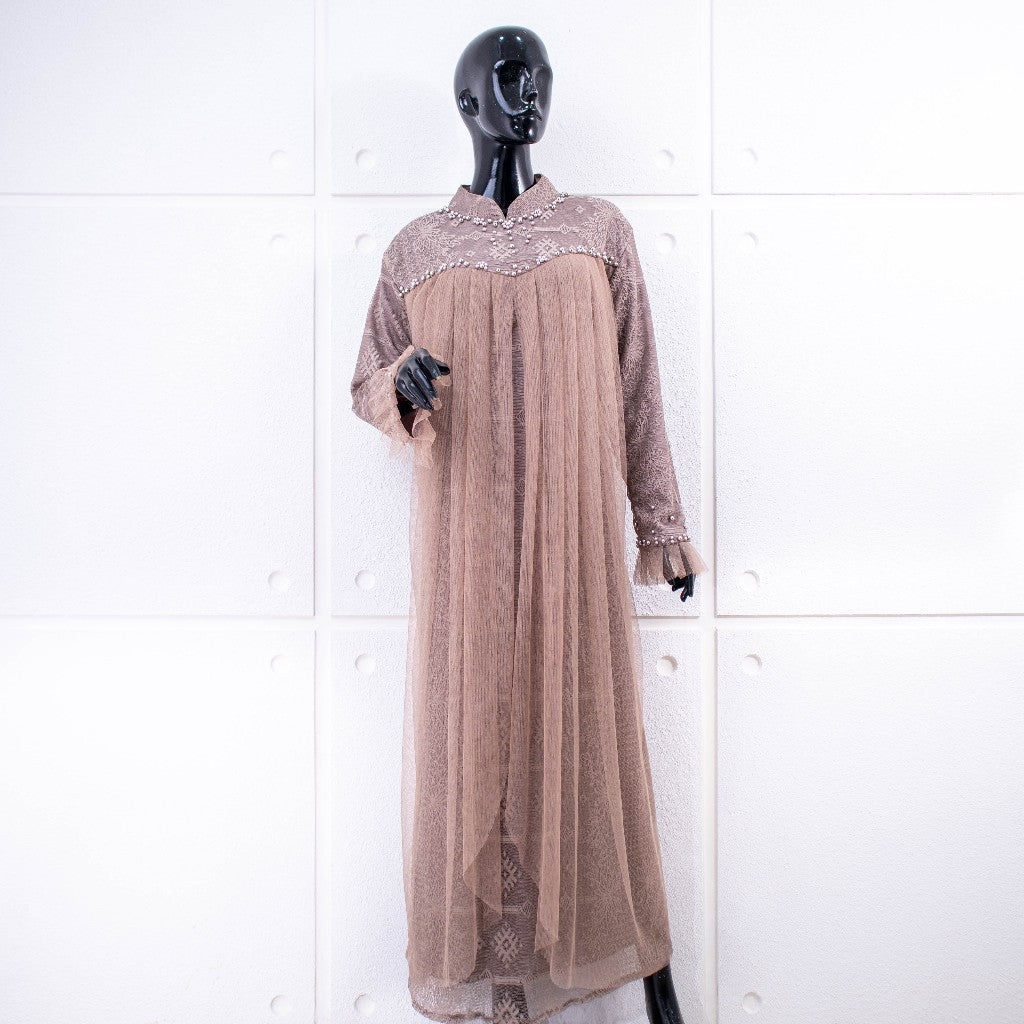 GAMIS OZIKO BROKAT ALICE 09914 LD 105 & LD 120 I Gamis Wisuda Premium I Gamis Pesta Wanita Panjang Nyaman 2XL