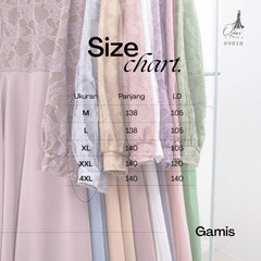 Ozias - Gamis Brokat Combi Ceruty 09818 Ld 105 I Gamis Muslimah Wanita I Gamis Kondangan Mewah