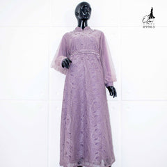 GAMIS OZIAS BROKAT FIORA 09963 LD 105 I Gamis Fashion Wanita I Gamis Kondangan Muslim Nyaman Panjang