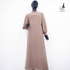 GAMIS OZIKO SIFON CERUTY POLOS 06429 LD 105 I Gamis Super Simpel I Fashion Muslimah Wanita Panjang Nyaman Santaic
