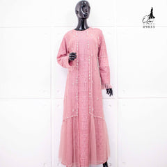 GAMIS OZIAS BROKAT BALIYA 09833 LD 105 I Gamis Kondangan Remaja I Fashion Muslimah Nyaman Panjang