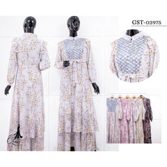 Ozias - Gamis Ceruty Sakura 03975 LD 105 I Gamis Santai Cantik I Gamis Muslimah